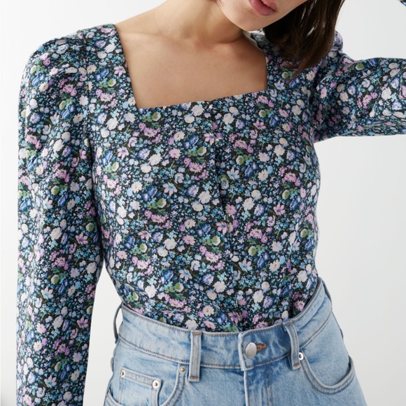 NWT & Other Stories Floral Blouse - Picture 4 of 7